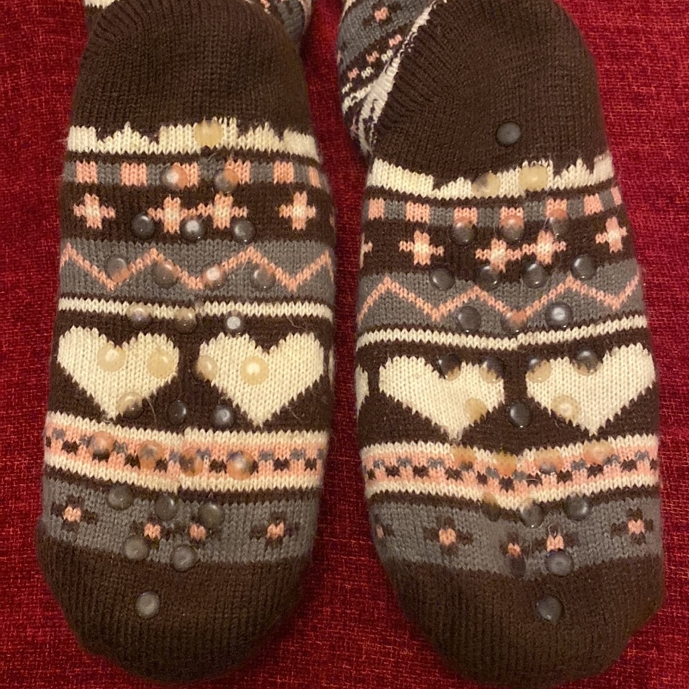 Final Sale! Thick Cozy Slipper Socks - Picture 3 of 3